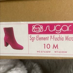 Sugar Women's Pink Heeled Boots